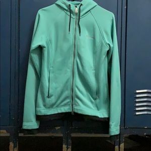 Turquoise zip up jacket